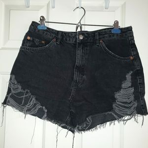 Topshop Ripped Mom Jean Shorts (10)